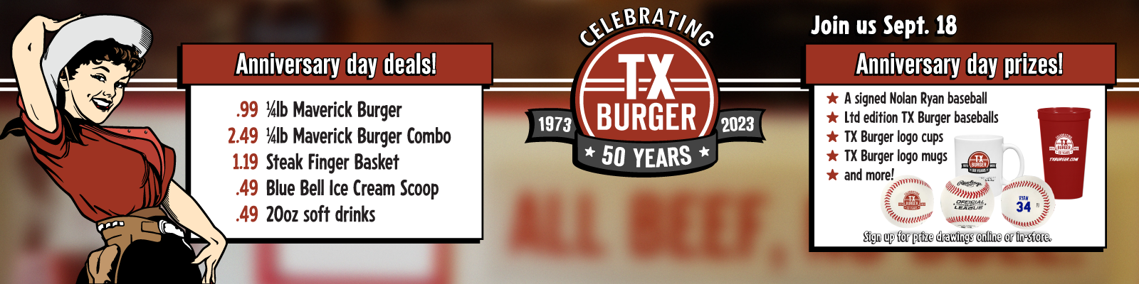 TX Burger 50 Yr Event